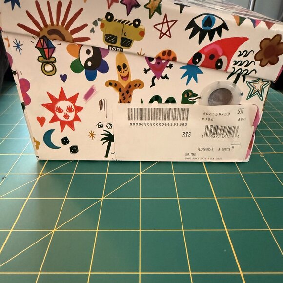 Jeffrey Campbell Black Suede Low Heel Mary Janes, Size 9 - Picture 5 of 5